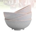 thumbnail image 4 of 4pcs Wheat Straw Noodle Bowl Rice Bowl Kitchen Food Container Tableware for Home (Wheat Color), 4 of 8