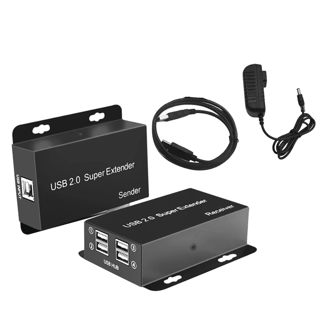 USB2.0 Network Cable Extender Long-Distance Signal Transmission, 480Mbps Speed for PC, Printer, and More