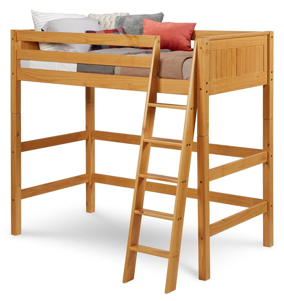 Camaflexi Twin Size High Loft Bed Panel Headboard Natural Finish