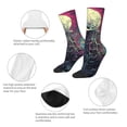 thumbnail image 3 of Logiee Cartoon Art Skull Print Adult Socks for Men & Women,Calf Socks, Ankle Socks,Boots Socks,Breathable Casual Sock,Unisex Crew Socks, 3 of 6