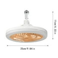 Jrocdr Enclosed Profile Modern Ceiling Fan With LED Lights And Control ...