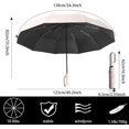 thumbnail image 2 of y Extra Large Windproof Travel Folding Golf 54‘’ Umbrella Compact Automatic Open/Close,Sun/Rain,99 UV Protection,Lightweight Portable Parasol Outdoor,Perfect Carabiner Handle Design, 2 of 5