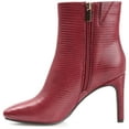 thumbnail image 2 of Journee Womens Sarla Inside Zip Block Heel Booties, 2 of 8