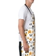 thumbnail image 2 of Goofa Dog Faces Printed Waterproof Apron 33" Chef Aprons for Men Heavy Duty Chemical Work Apron Adjustable Bib Apron, 2 of 9