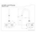 thumbnail image 2 of Kingston Brass Vintage Wall Mount Clawfoot Tub Filler, 2 of 2