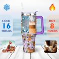 thumbnail image 4 of Cute Canine Design 40oz Water Bottle - BPA Free Dog Lovers Tumbler with Handle & Straw - Gift for Women Coffee Mug, 4 of 7