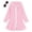 Pink, variant on TIREOW Girls Swim Cover Up Solid Color Long Sleeve Zip-Up Hooded Terry Bathing Beach Pool Swimwear Clothes with Sunglasses 2 Piece Set