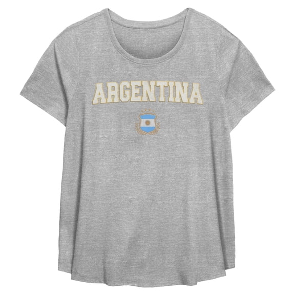 Womens Lost Gods Argentina Flag Emblem Club T Shirt