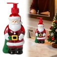 thumbnail image 2 of Papá Noel y muñeco de nieve: dispensador de jabón decorativo rellenable, adecuado para encimeras de cocina y baño, 2 of 5