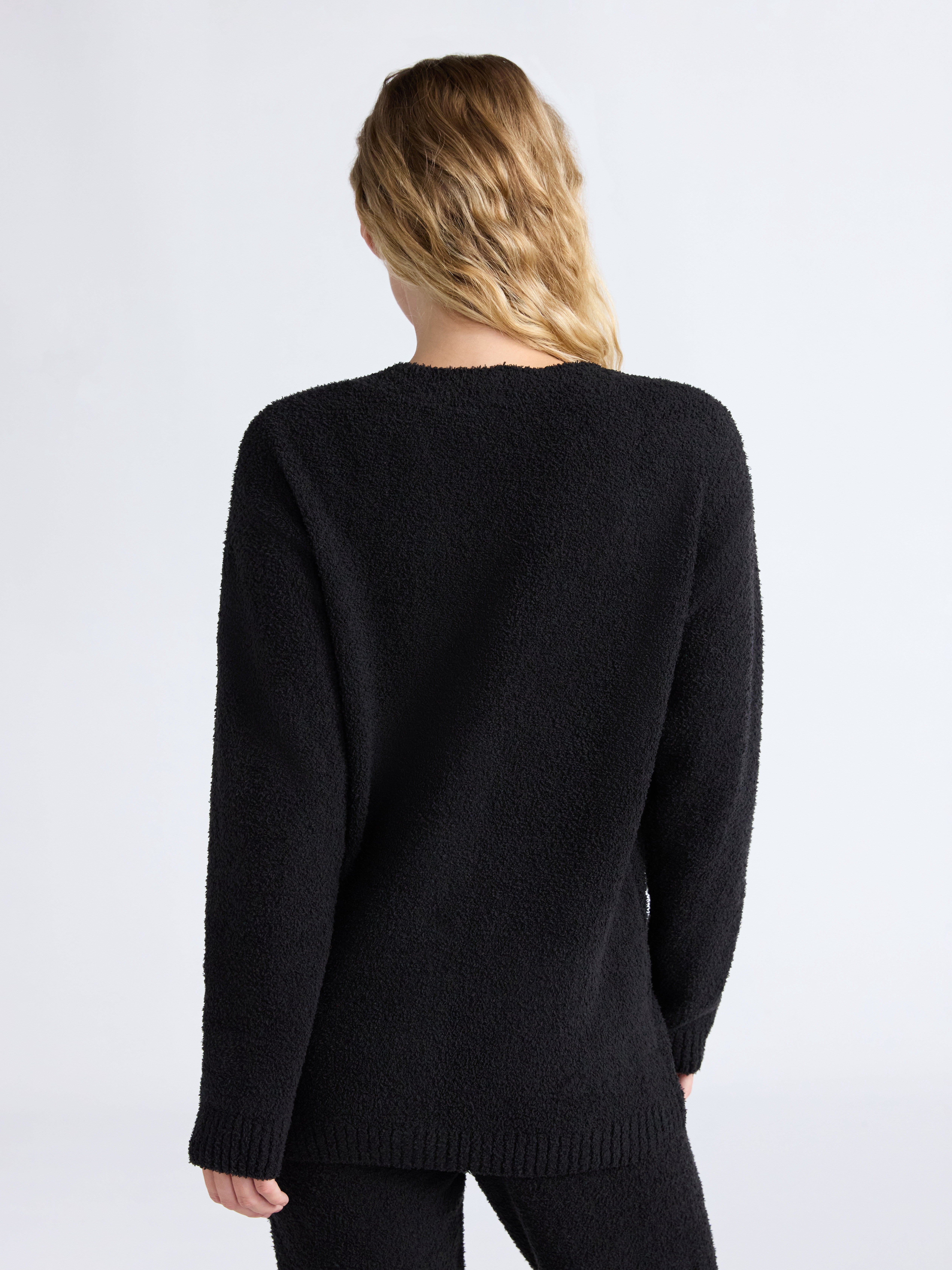 Joyspun Women's Fuzzy Front Pocket Cardigan, Sizes XS-3X
