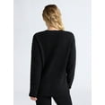 thumbnail image 3 of Joyspun Women's Fuzzy Front Pocket Cardigan, Sizes XS-3X, 3 of 5