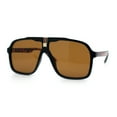 thumbnail image 4 of Mens Racer Mobster Fashion Oversize Sunglasses Black Tortoise - Brown, 4 of 8
