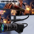 thumbnail image 2 of Cámara web IFWATER USB 4K con zoom 10X y salida HDMI para transmisión en vivo, 2 of 9