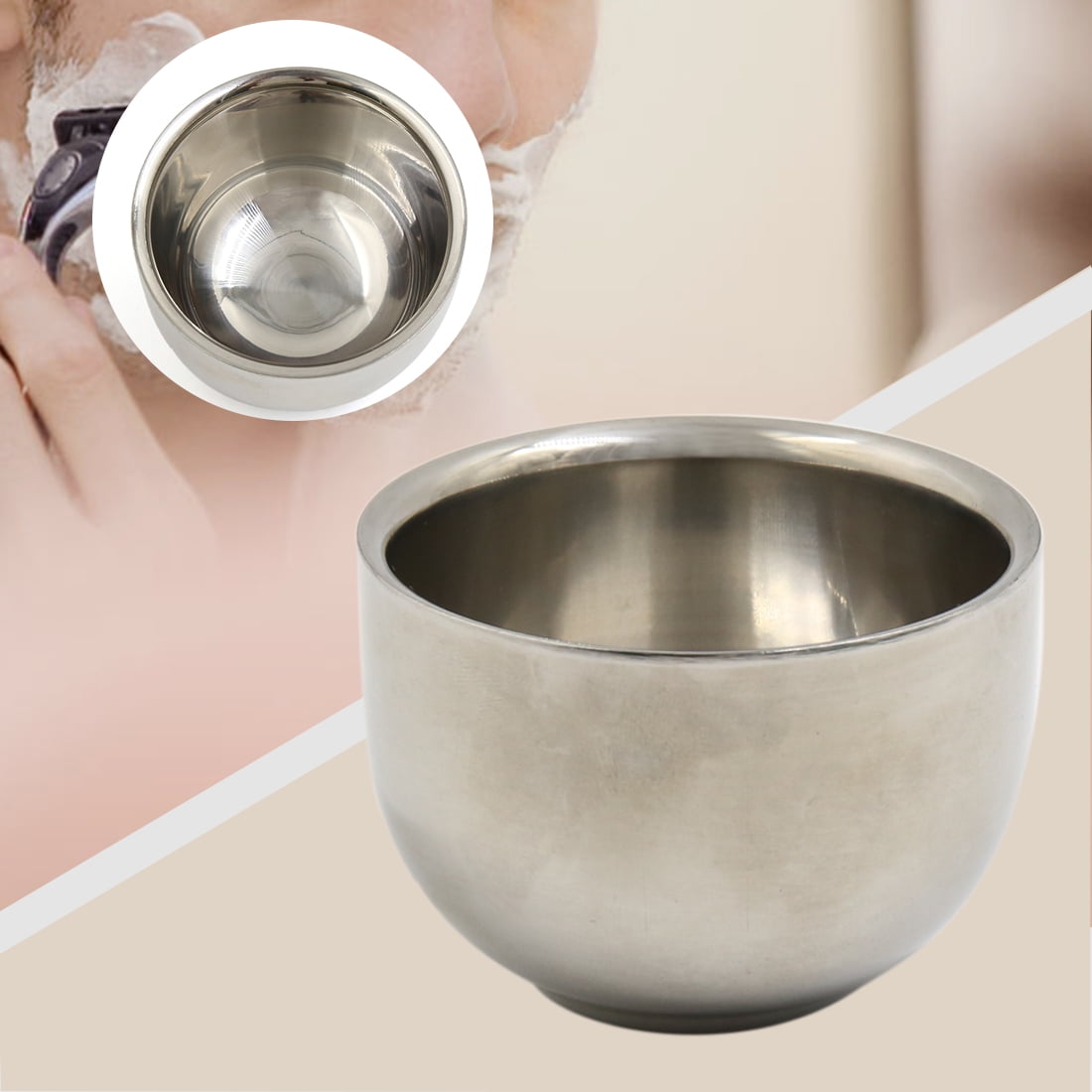 Stainless Steel Travel Beard Shaving Soap Bowl Mug Container Shave Tool for Men Walmart Canada