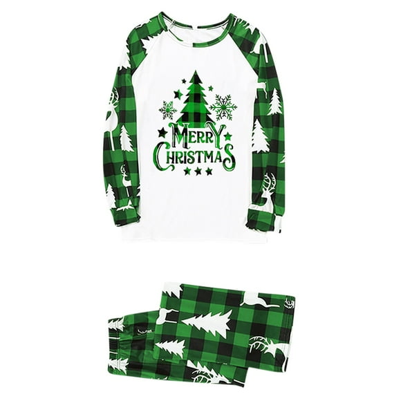 DuoJiaJ Men Christmas Family Pajamas Suit Costumes Print Sleepwear Outfits Matching Sets For Dad
