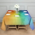 thumbnail image 3 of Rainbow Tie Dye Ink Pattern Square Tablecloth,Waterproof Square Table Cover,Wipeable Spillproof Washable Table Cover for Home Kitchen Party Decor 42"X42"(107x107cm), 3 of 6