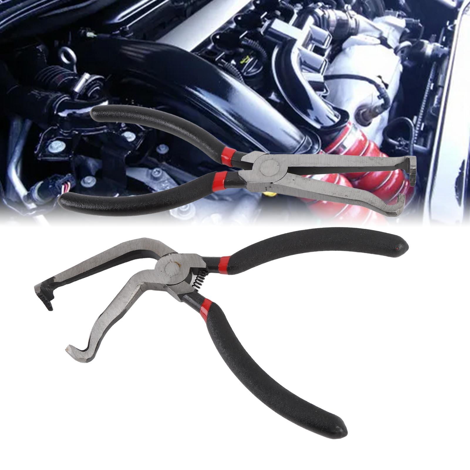 YAHHU 2‑Pack Electrical Disconnect Pliers – Straight & 60° Bend, High‑Heat Insulated Carbon Steel, Non‑Slip Grip, Ideal for Vehicle Wiring & Pipe Maintenance