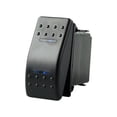 thumbnail image 2 of TCMT 7Pin LED Rocker Switch for Boat Car Truck ON-OFF-ON 3 Position DPDT DC 12V / 24V Blue Light, 2 of 5