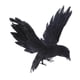 thumbnail image 4 of cuervos emplumados, accesorios de cuervos de pájaros negros, jardín de Halloween, 4 of 9