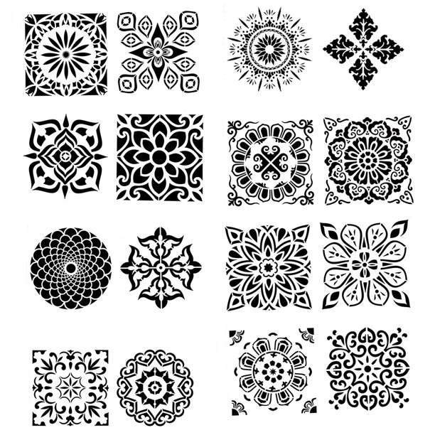everso mandala stencils dot painting templates reusable drawing