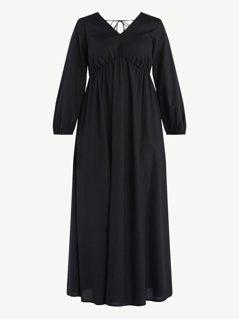 chinese dress ladies Same Long Sleeve Cut Out Maxi Dress main image 1