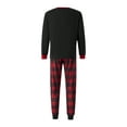 thumbnail image 5 of Nituyy Christmas Pajamas for Family Pjs Matching Set Long Sleeve T-Shirts and Pants Holiday Nightgowns with Merry Christmas, 5 of 10
