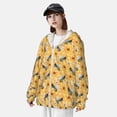 thumbnail image 3 of Saiise Bee Wasp Pattern Sun Protection Hoodie for Men and Women, Lightweight Quick-Dry Windproof with Hood and Zip-Large, 3 of 7