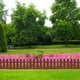 thumbnail image 5 of Jardín Ribete Borde 19.7x7.9 Pulgadas Plástico Césped Cerca Decorativa Cerca para Patio Paisaje Sendero Exterior Interior, Marrón Paquete de 5 Unique Bargains cercas decorativas al aire libre, 5 of 5
