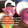 thumbnail image 3 of HuggleHounds Durable Ruff-Tex and Plush Toy for Dogs with Multiple Squeakers, Made from Tear Resistant Rubber, Dude the Turtle, 3 of 5