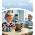 thumbnail image 7 of Upgrade USB Type C Kids Headphone for School, 94dB Safe Volume Limited, HD Stereo Sound, Foldable Lightweight On-Ear Headphones for Boys/Girls/Students/Tablet/Travel-Red, 7 of 7