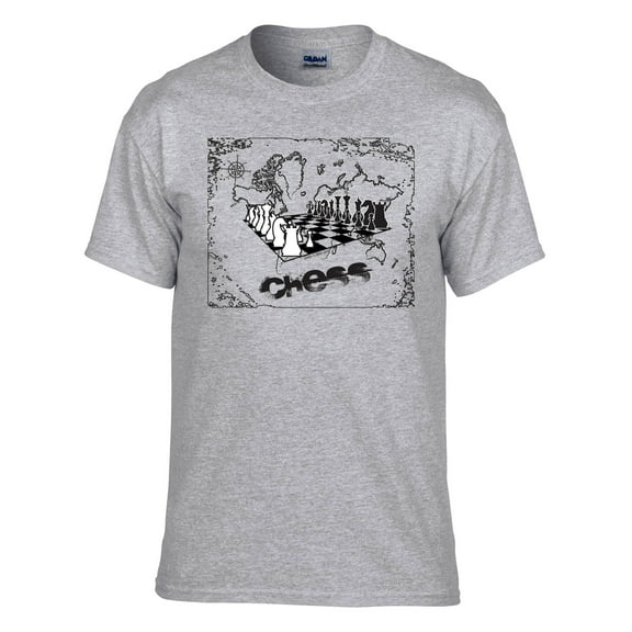 Chessography; Chess World Map; Chess T-shirt, Chess Shirt; Men, Women, Boys, Girls
