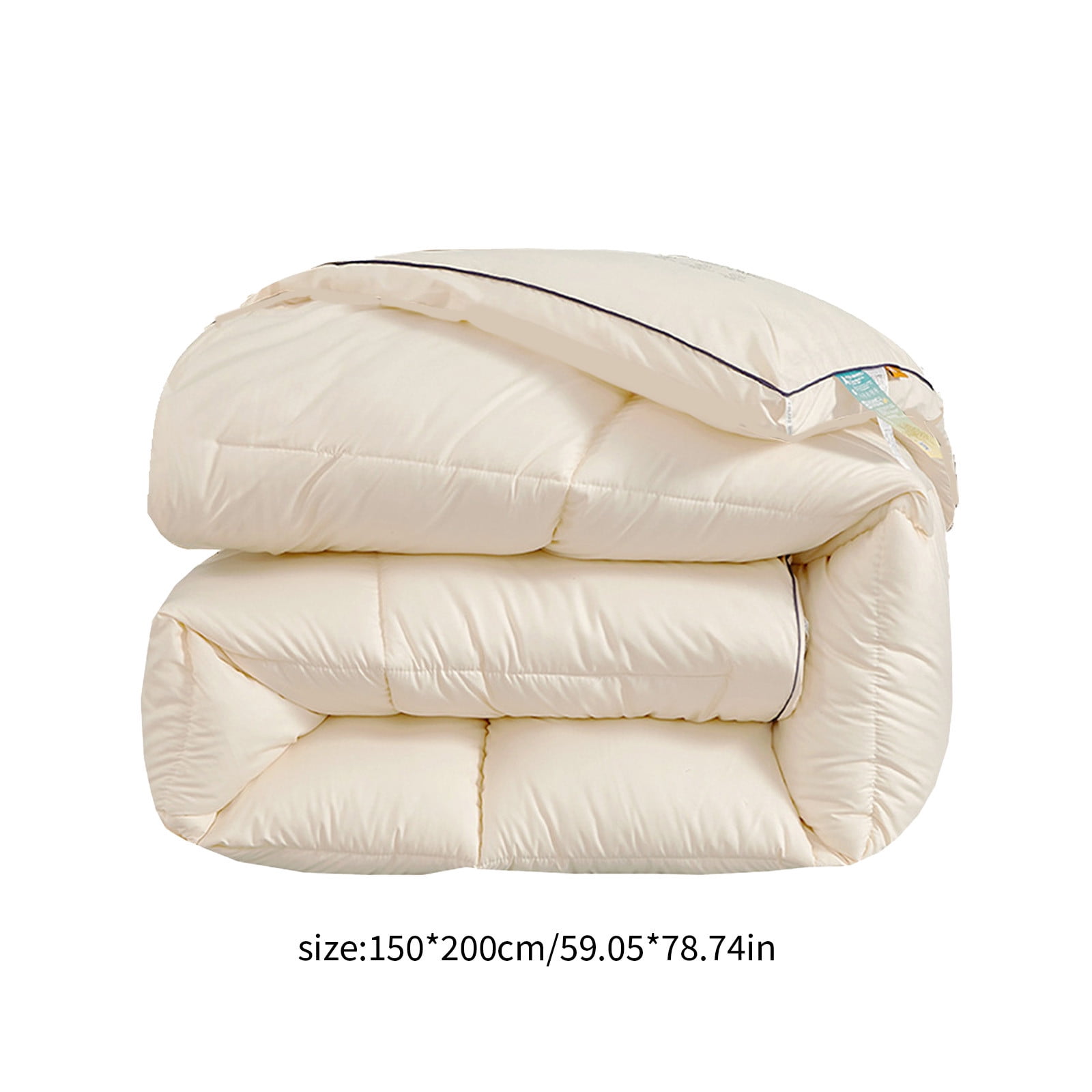 MERILER Machine Washable Lightweight Quilt: Ideal for All-Season Cool Comfort, Breathable and Easy Care with 98% Cotton
