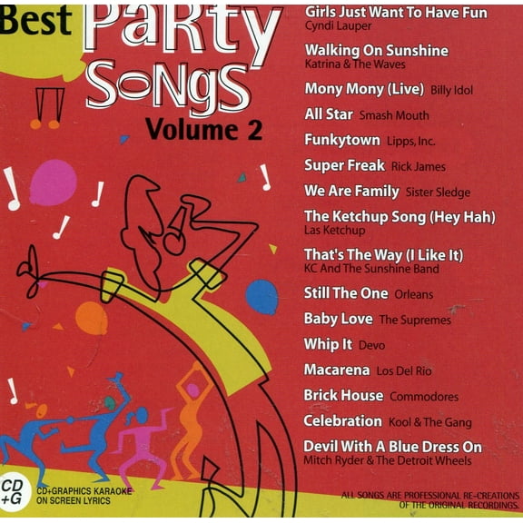 Best Party Songs Volume 2 Karaoke CD G Audio CD