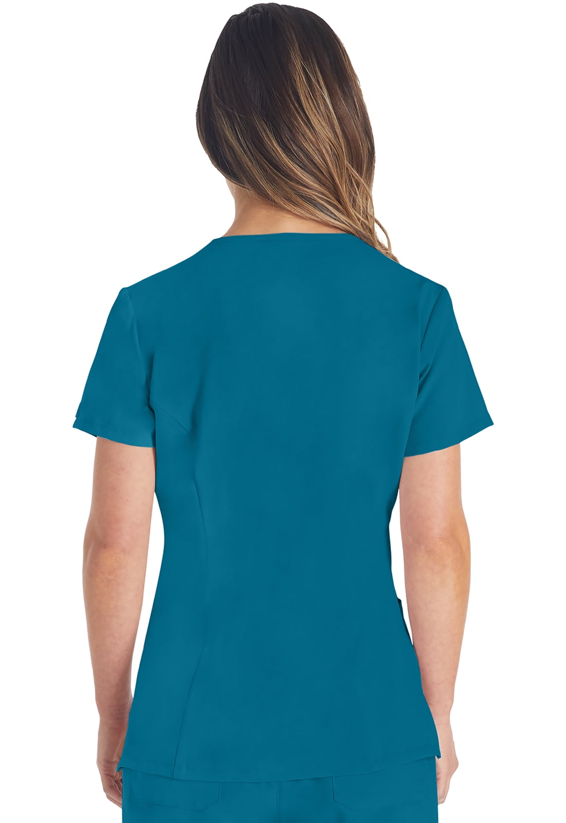 Dickies EDS Essentials Scrubs, V-Neck Womens Tops with Four-Way Stretch and Moisture Wicking DK615