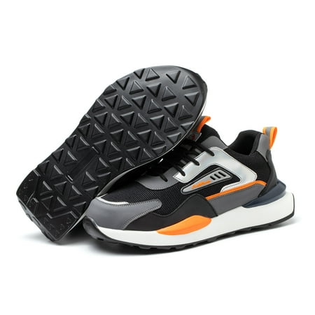 

Men s Breathable Safety Shoes Fashion Industrial Working Shoes Non-Slip Steel Toes Casual Shoes for Worker Protective Sneakers