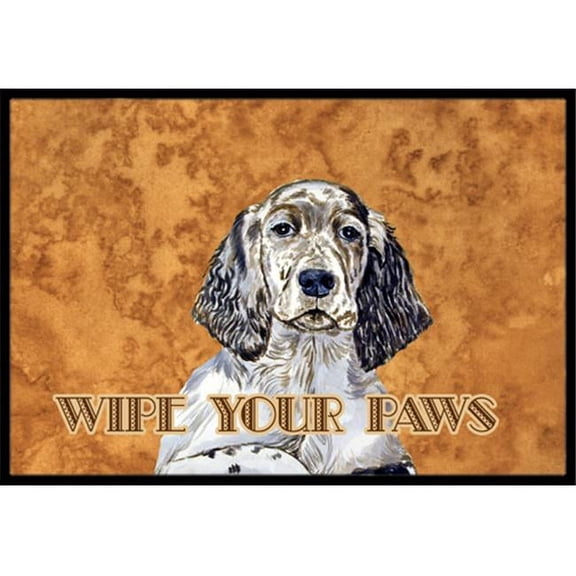 24 X 36 In. English Setter Wipe Your Paws Indoor Or Outdoor Mat