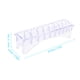 thumbnail image 3 of Poseedor Organizador de cuchillas de plástico rectangular para 10 cuchillas Estuche de almacenamiento Rack Clipper Comb Holder, 3 of 8