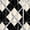 Geo Black+White, variant on Shower Curtain 72x72 Inch, Dark Floral Botanical Bathroom Curtain, Waterproof Fabric with Hooks, Vintage Moody Bathroom Decor