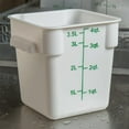 thumbnail image 5 of TrueCraftware- 4 Qt. Polypropylene Square Food Storage Container White - Space Saving Food Storage Container Meal Prep Pantry Storage Container Reusable for Kitchen Organization Dishwasher Safe, 5 of 5