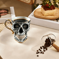 thumbnail image 5 of Skull Coffee Mug,Sparkly Skull Coffee Mug Gothic Tea Cups ,Skull Coffee Cup,Gothic Porcelain Tea Cup With Gold Trim, Skullcoffee Mug Halloween Gifts, Great For Coffee Lovers Unique Gift, 5 of 10