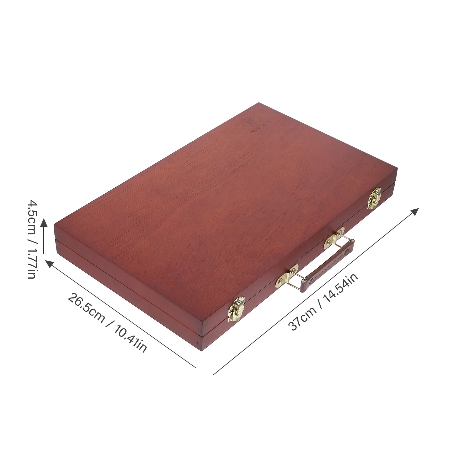 Zcyifa Portable Wooden Painting Box with Lid for Artist Painting Organizer