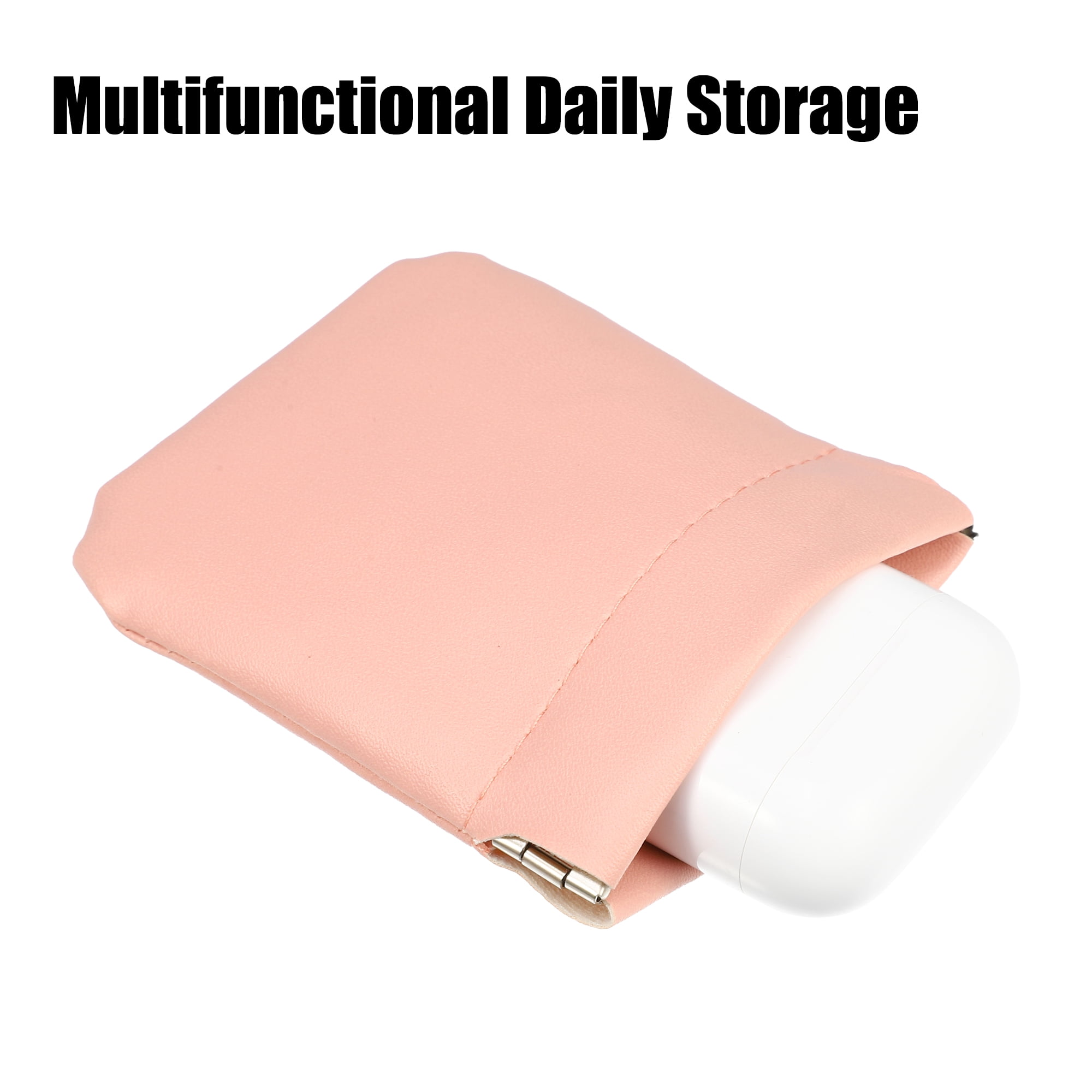 Unique Bargains Floral Makeup Bag Zipper Flower Cosmetic Pouch Pink