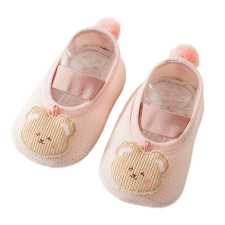 

Journey Baby s First Walk Shoes Thin Mesh Upper Anti-Slip Slip-on Shoes for Toddler(Pink 13cm)