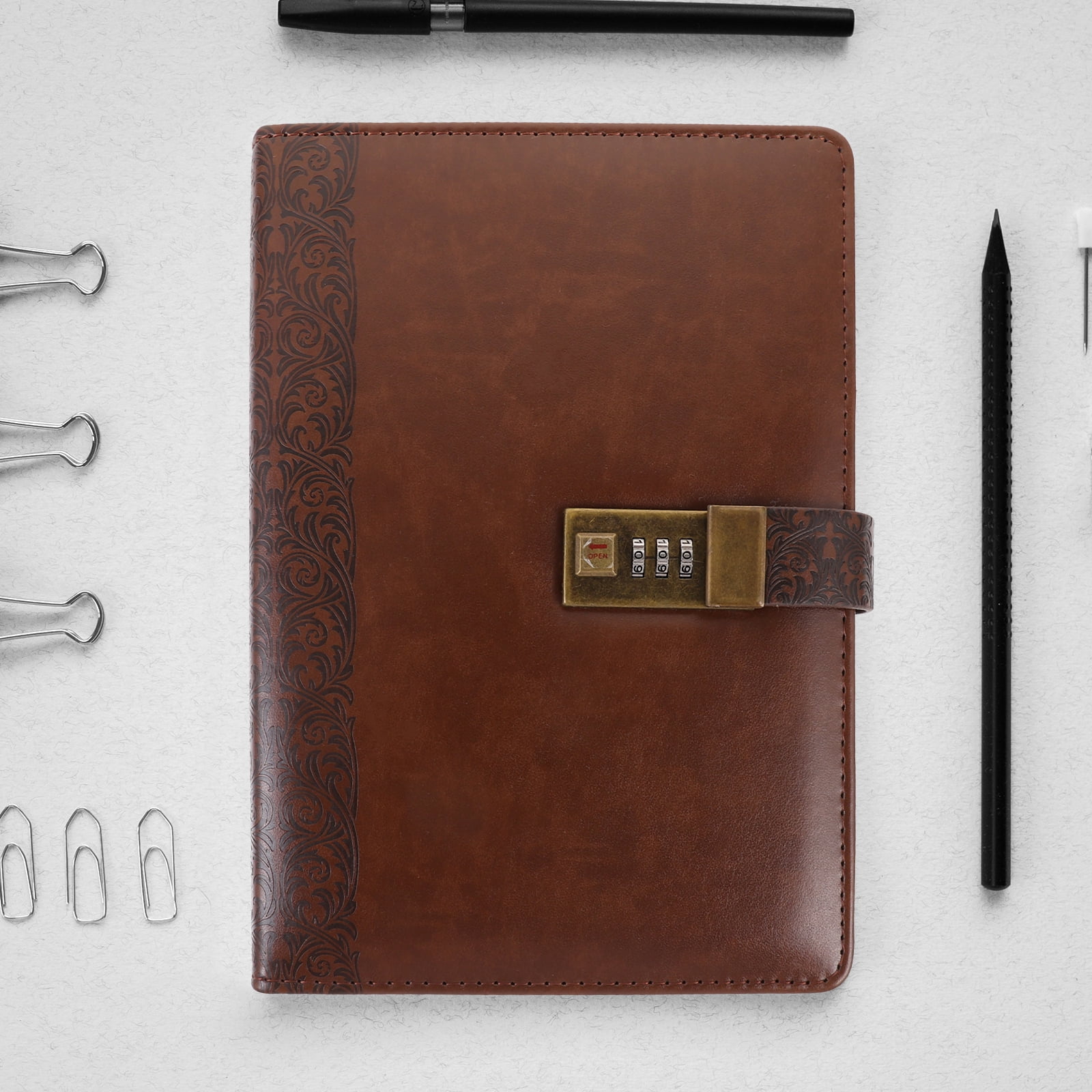 unbranded Notepad Vintage Diary Notebook with Lock