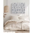 thumbnail image 3 of Blue Floral Wall Art for Living Room,Canvas Picture Wall Decor for Bathroom Bedroom,Farmhouse Vintage Flower Leaf Botanical Painting Artwork for Office Kitchen Hallway Dining Room Home Decor 24"x32", 3 of 8