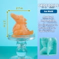 thumbnail image 3 of Crocodile Ice Cube Tray, Monster Ice Molds, Silicone Fun Shapes, Molds with Homemade Flavored Frozen Snacks, for Summer Drinks, Party, Whiskey, Cocktail, 3 of 7