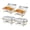 Gold, variant on Chafing Dish Buffet Set 2/4 Pack, 8 Qt Stainless Steel Chafer Buffet Servers and Warmers Sets with Lid Folding Frame, Rectangular Chafing Dishes for Parties, Weddings, Catering Events