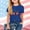 Dark Blue, variant on ITSAME Girls 4th of July T-Shirts Patriotic Crewneck Tops Independence Day USA Graphic Tees Pink Size 2-3