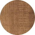 thumbnail image 1 of Ahgly Company Indoor Round Oriental Brown Industrial Area Rugs, 3' Round, 1 of 4