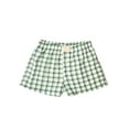 thumbnail image 3 of Komoo Boxer Shorts for Women Elastic Waist Plaid Print Baggy Lounge Shorts Pajama Bottoms Sleepwear, 3 of 5